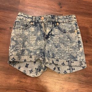 High rise short shorts